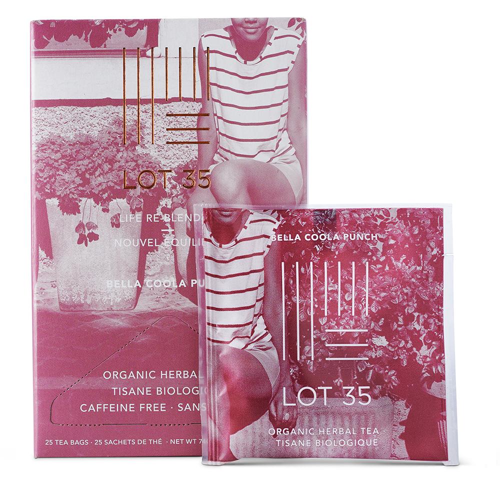 Organic Bella Coola Punch (Decaf) individual tea bag by Lot 35