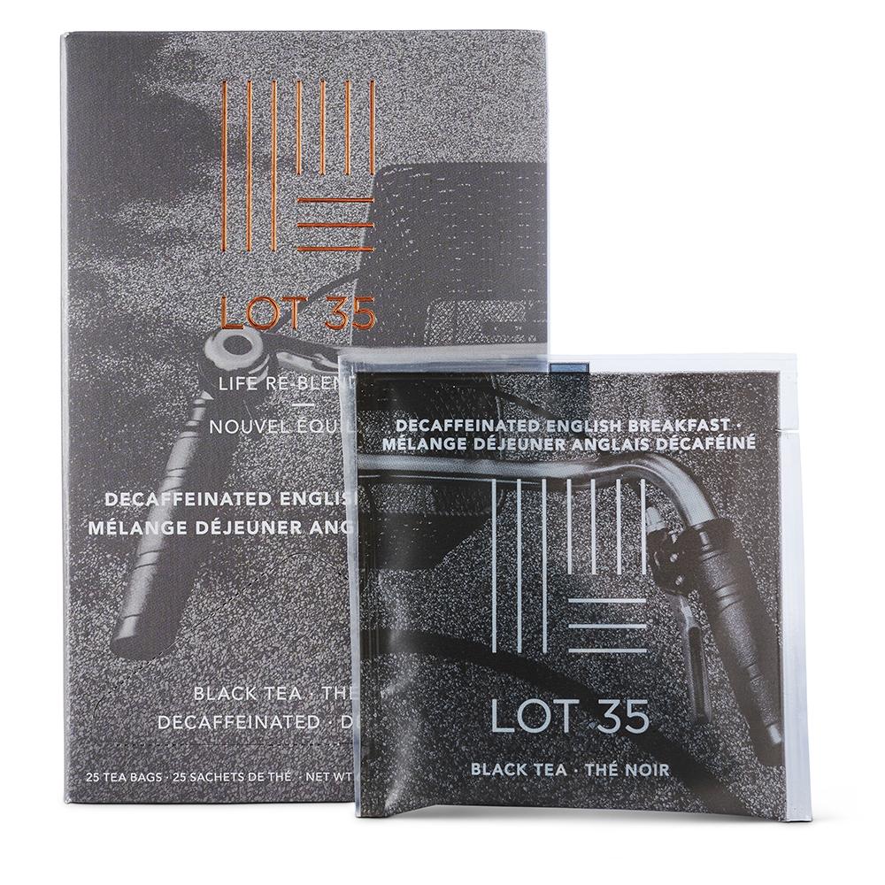English Breakfast (Decaf) individual tea bag by Lot 35