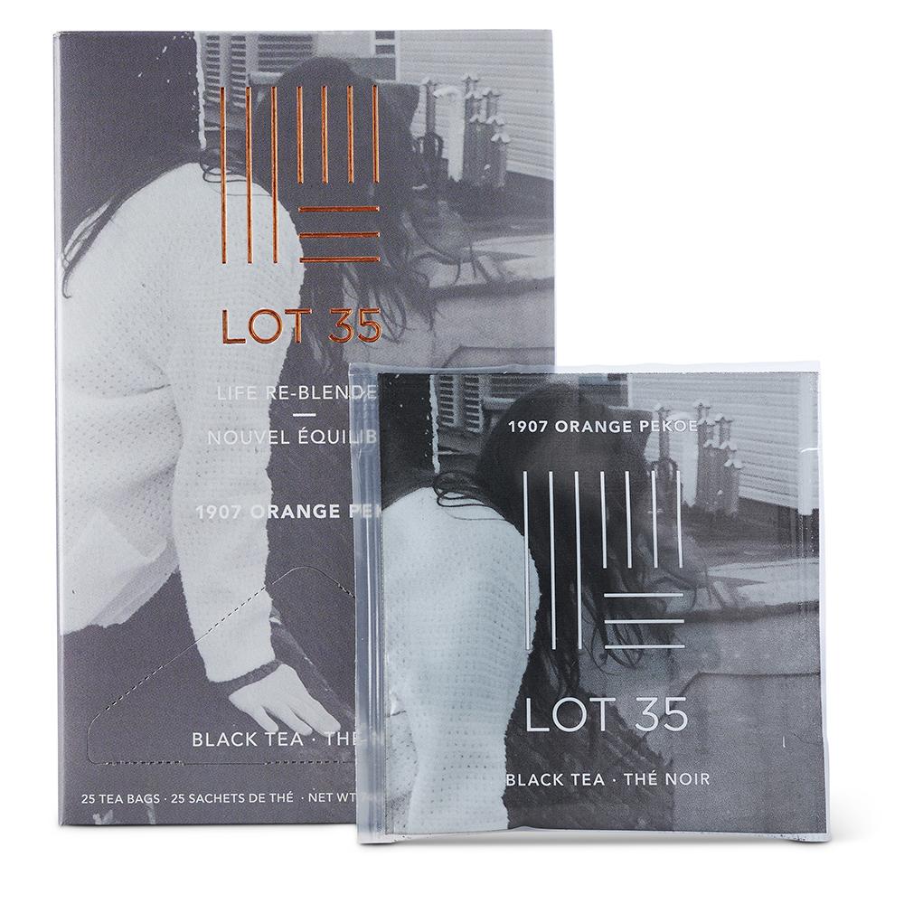 1907 Orange Pekoe individual tea bag by Lot 35