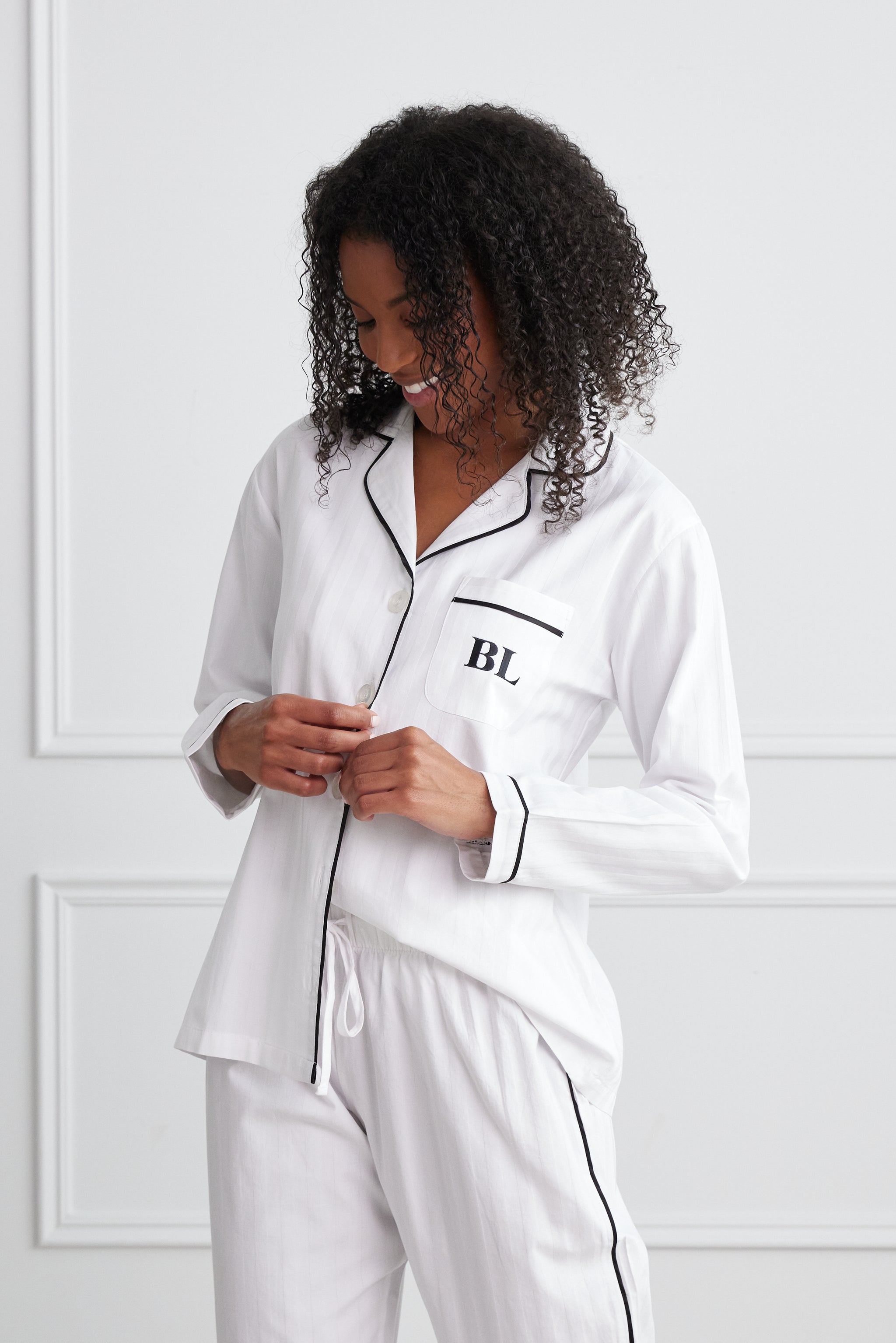 KIP. Women's Premium Cotton Classic Pajama Set in Soft Rose