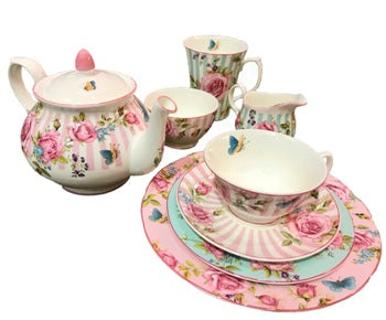 Collection Rosemantique Le Château Frontenac - Assiette 8 &quot;- Rose