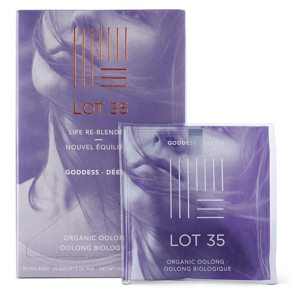 Organic Goddess Oolong individual tea bag by Lot 35