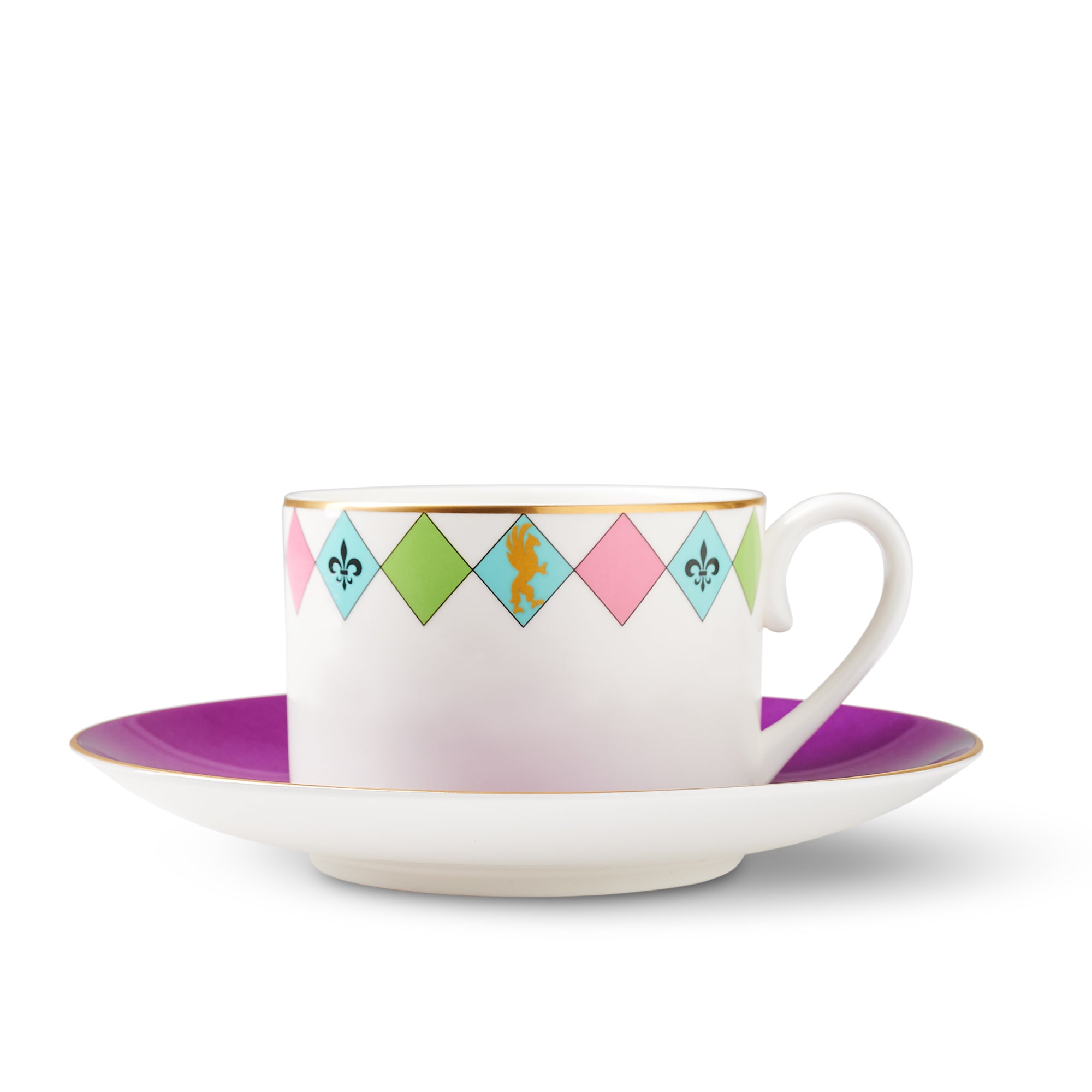 Harlequin Cup and Saucer Fairmont Store Canada