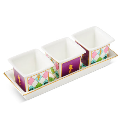 Harlequin Jam Pot Tray