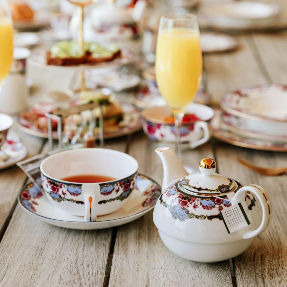 Individual teapot and cup set shop