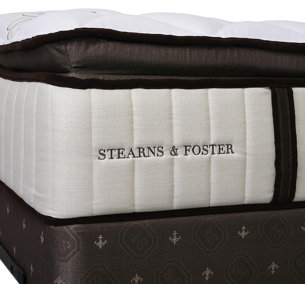 The Fairmont Signature Bed - Sealy Sterns & Foster mattress side detail with logo