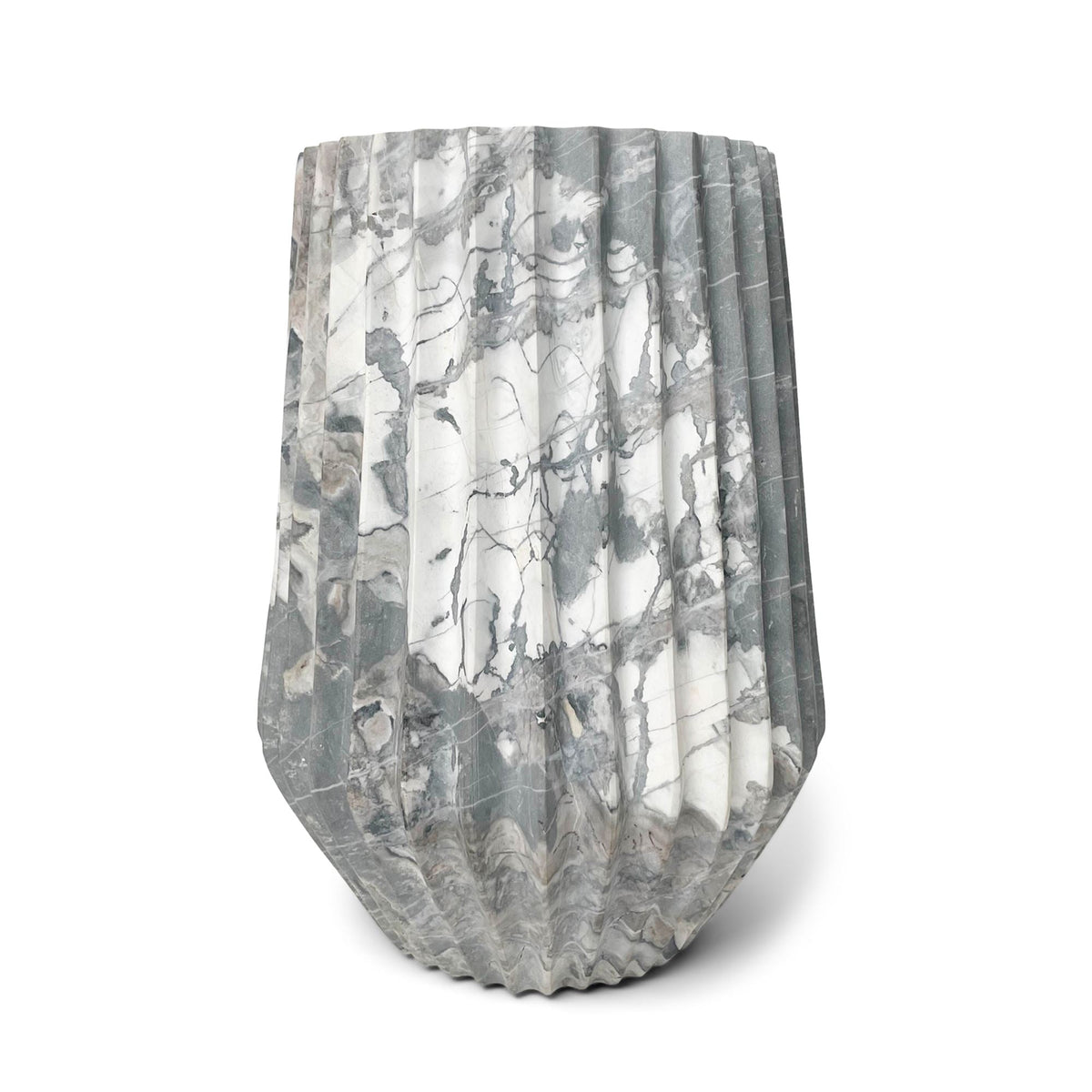 Duna Vase | White Accents + Decor White Marble L