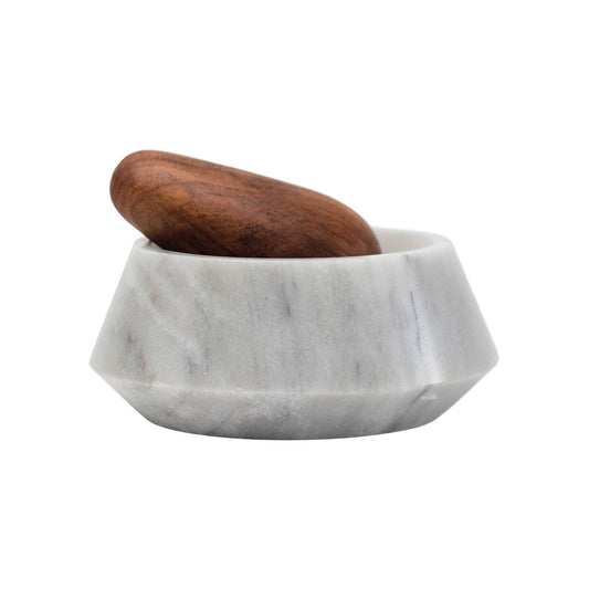 Holbox Mortar and Pestle | White Serveware