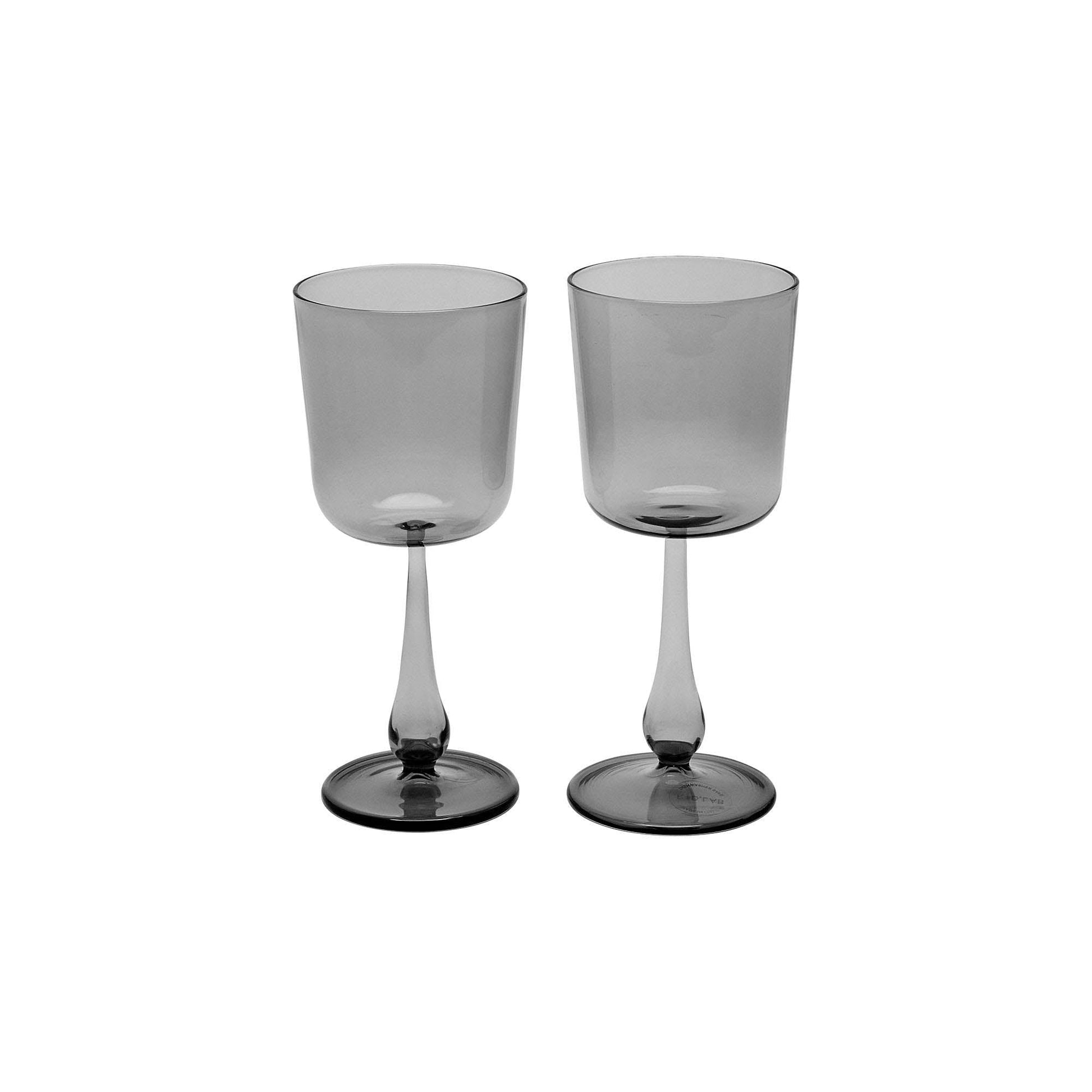 Luisa Calice Smooth | Set of 2 Glassware Fog Grey