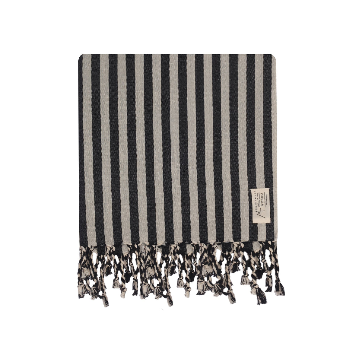 Turkish Linen Towel | Black Stripe Home Textiles